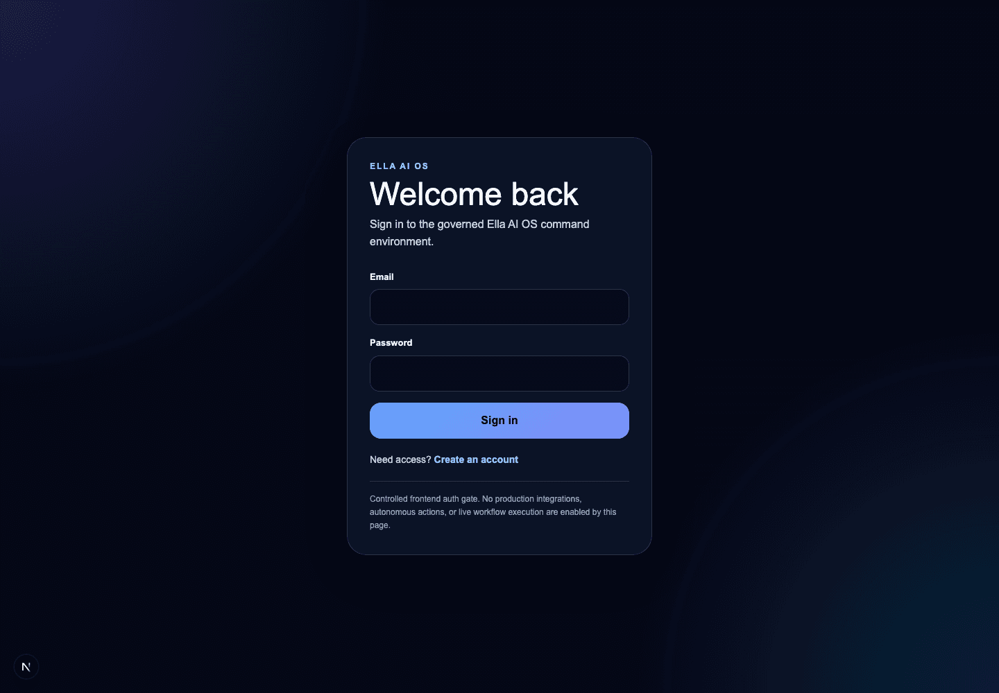 AI Operating System real application login capture